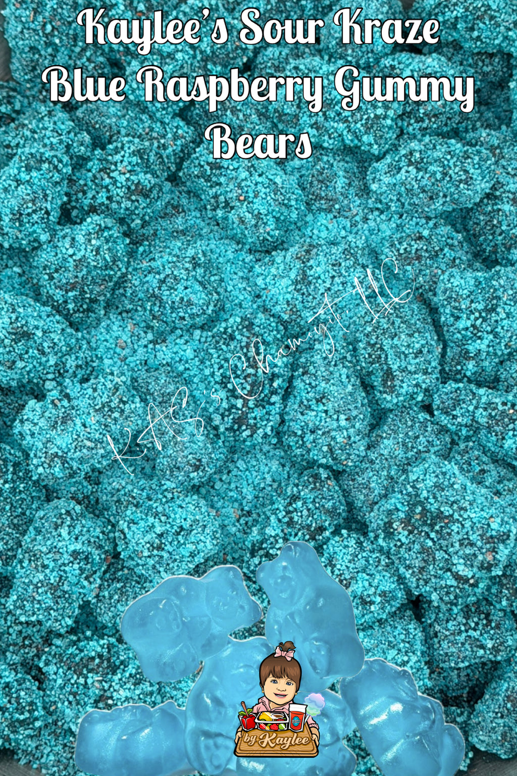 Sour Kraze Blue Raspberry Gummy Bears