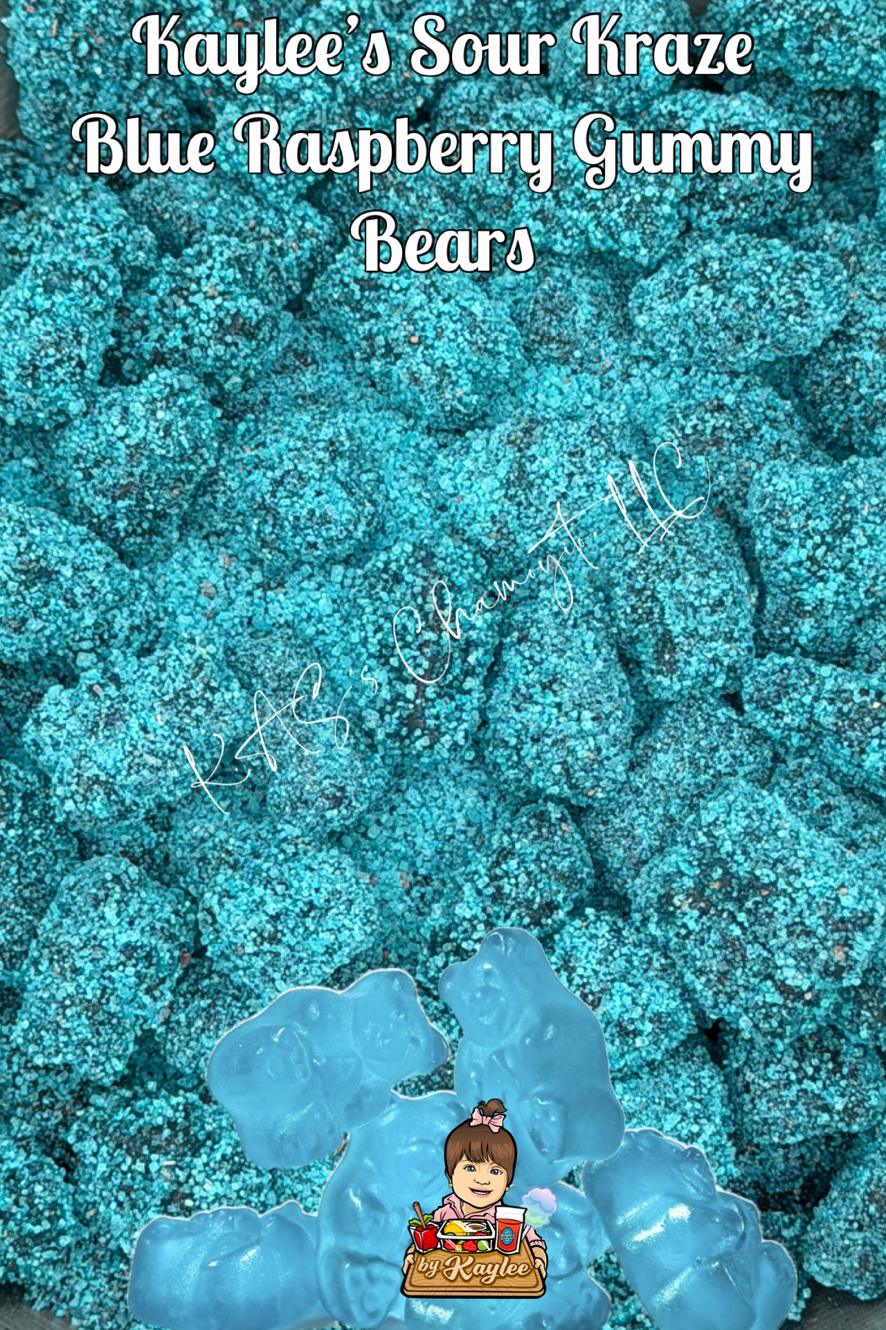 Sour Kraze Blue Raspberry Gummy Bears