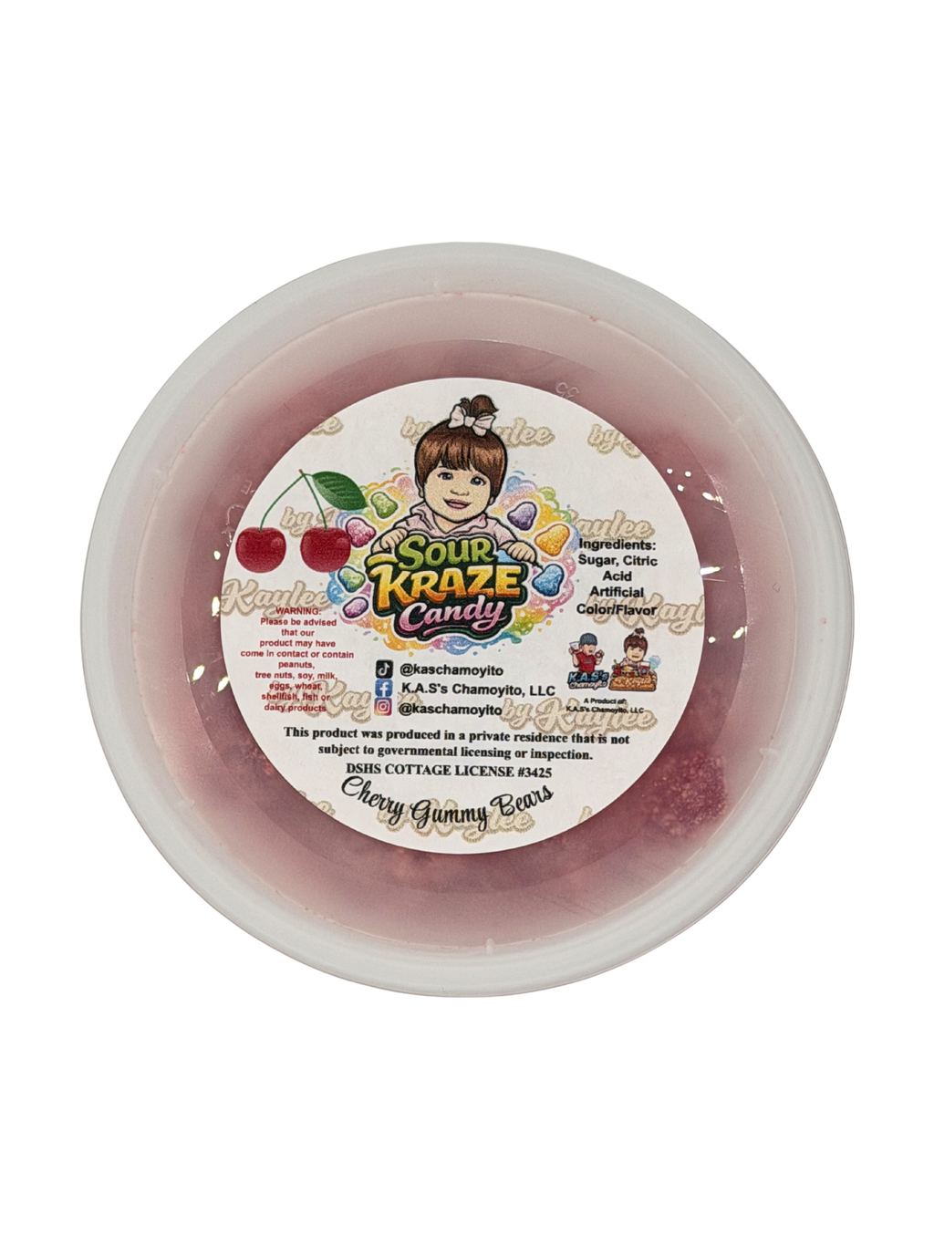 Sour Kraze Cherry Gummy Bears