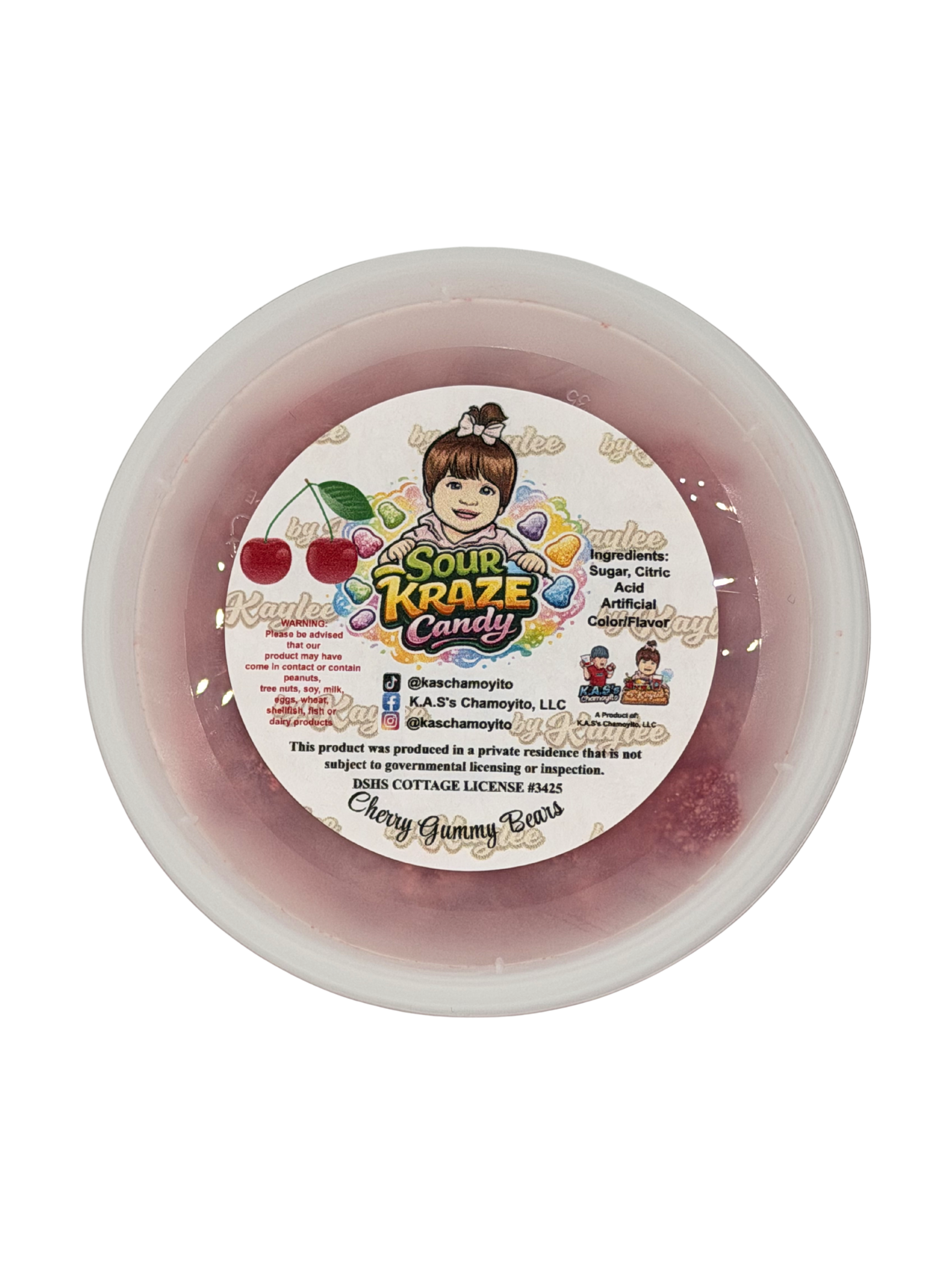 Sour Kraze Cherry Gummy Bears