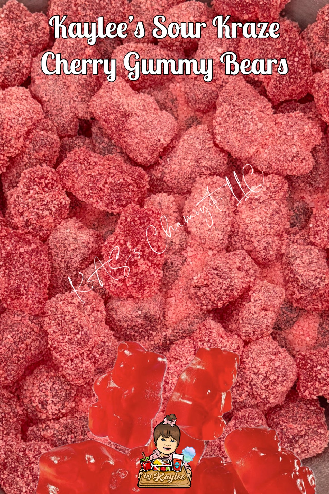 Sour Kraze Cherry Gummy Bears
