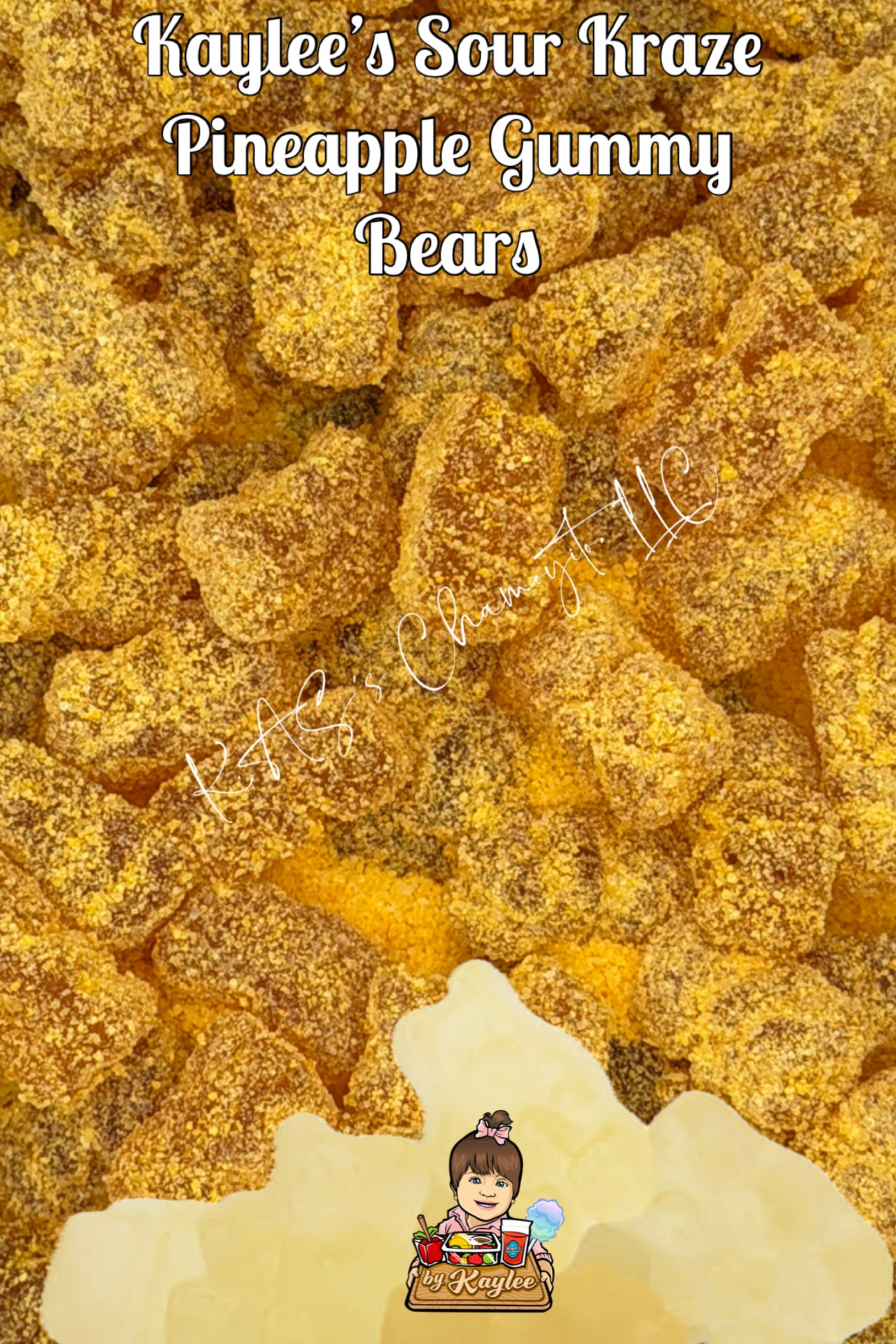 Sour Kraze Pineapple Gummy Bears