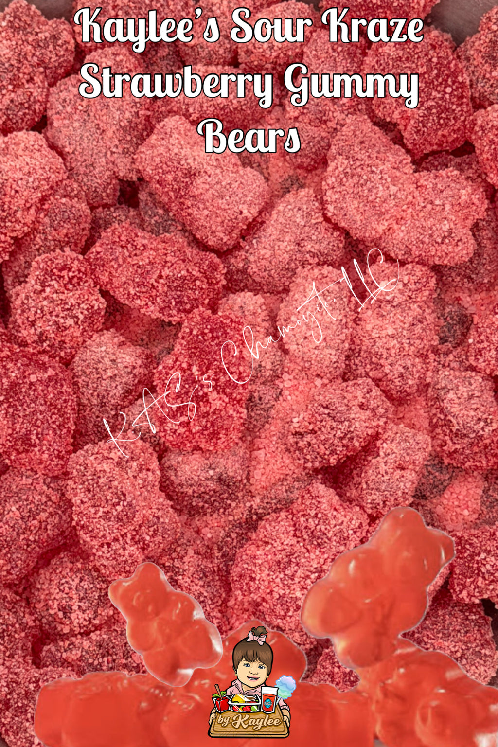 Sour Kraze Strawberry Gummy Bears