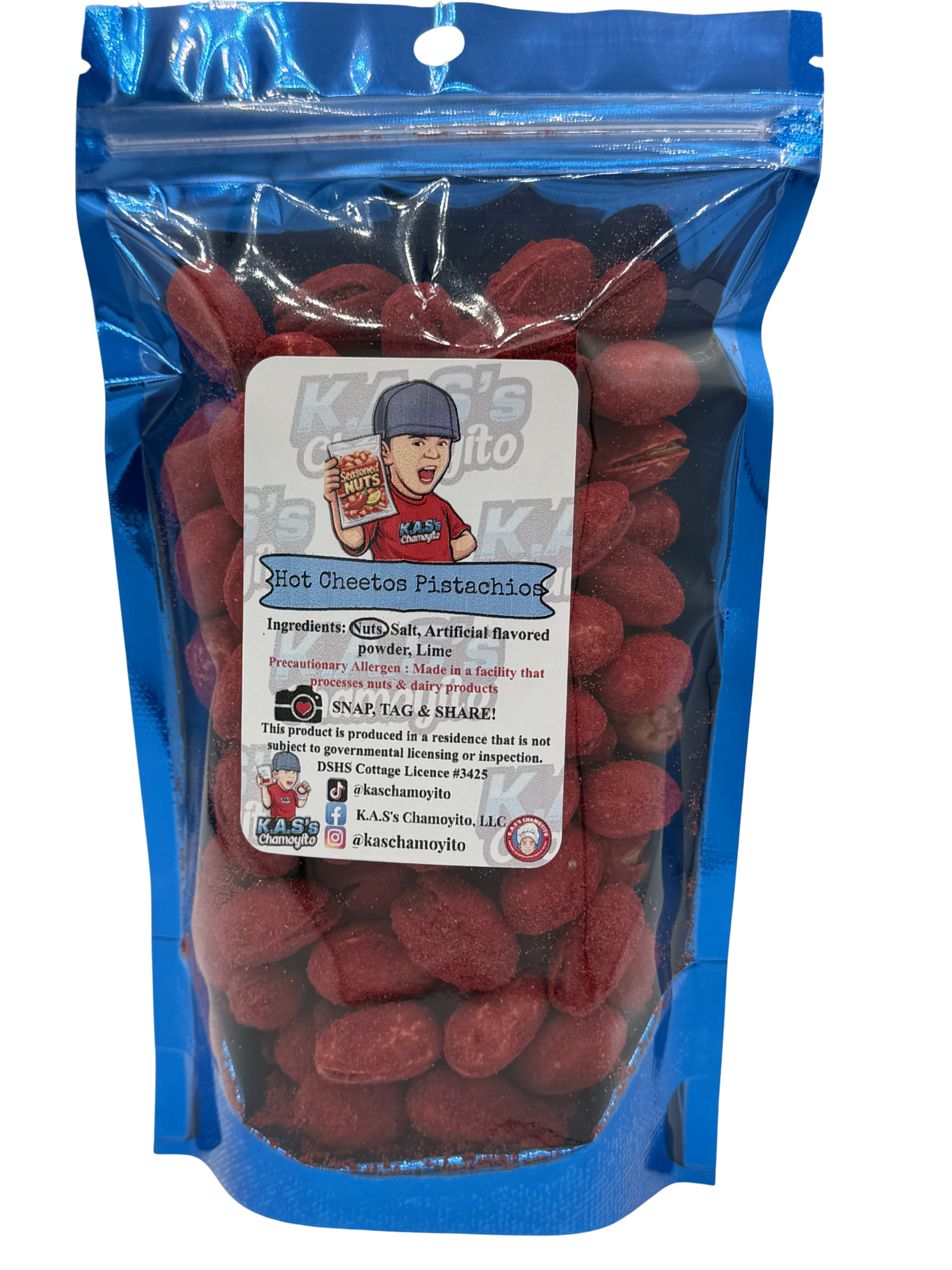 Hot Cheetos Seasoned Pistachios