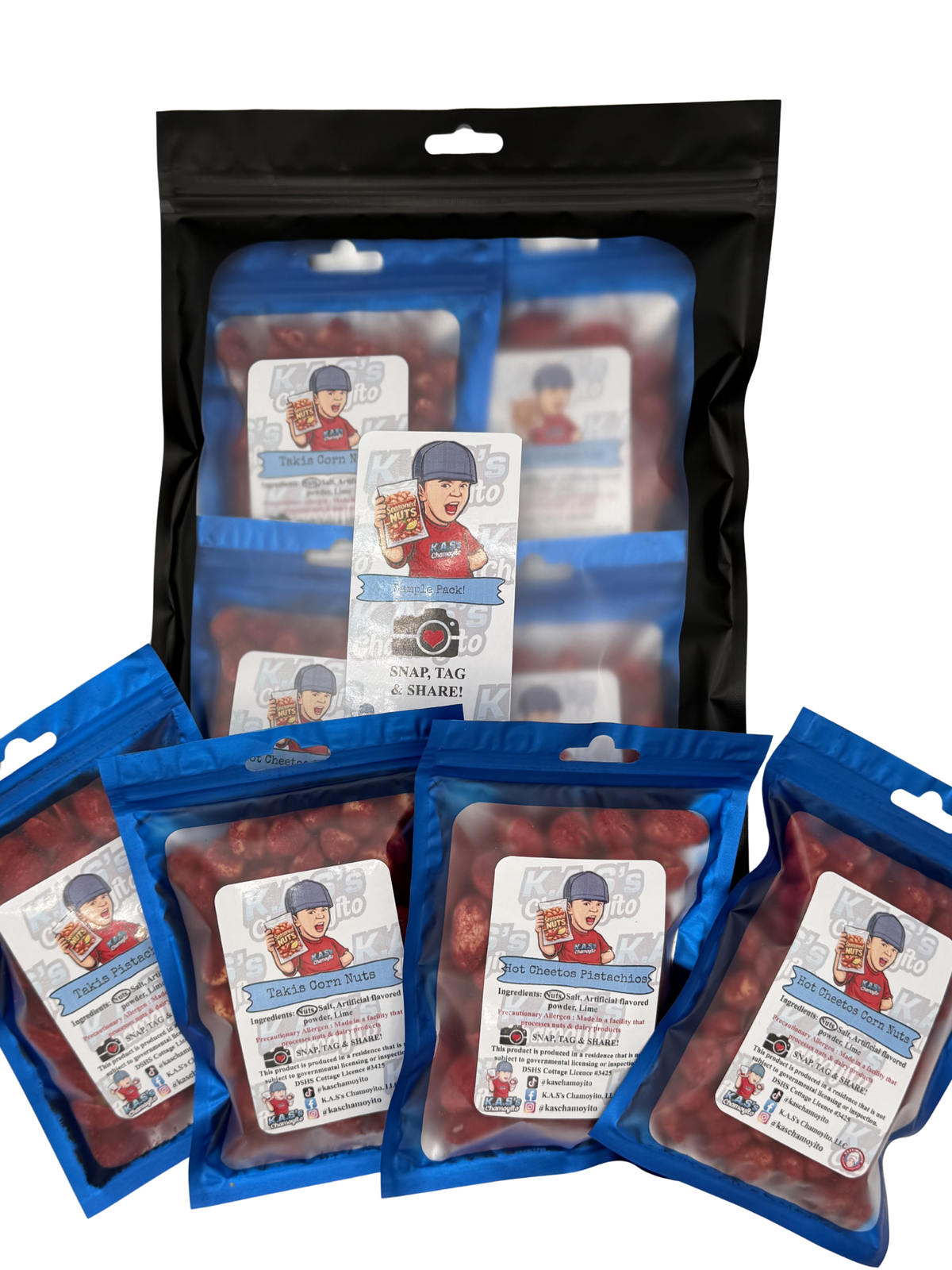 Takis/Hot Cheetos Seasoned Nuts Sample Pack