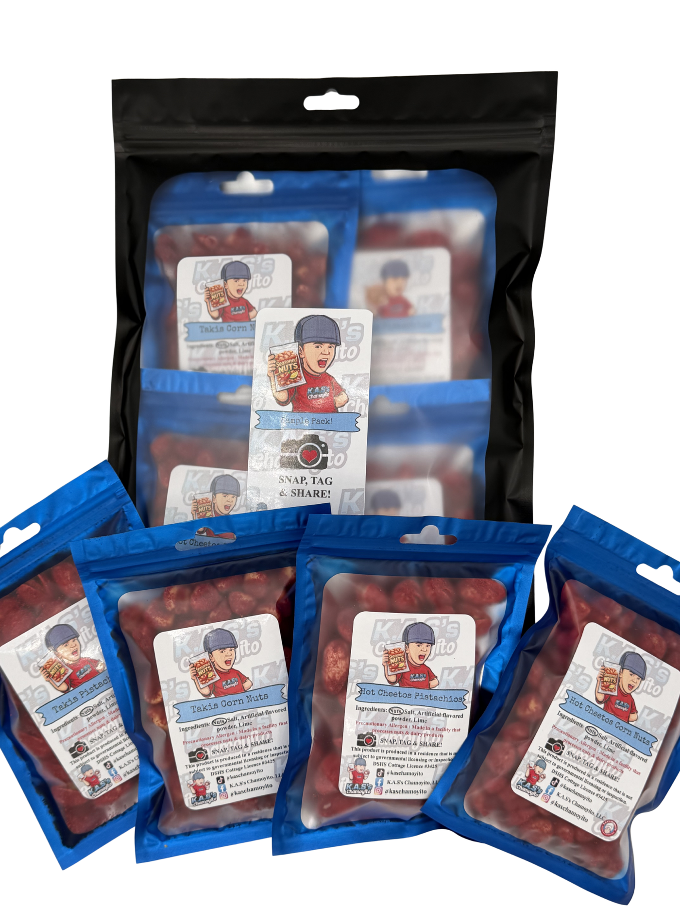 Takis/Hot Cheetos Seasoned Nuts Sample Pack