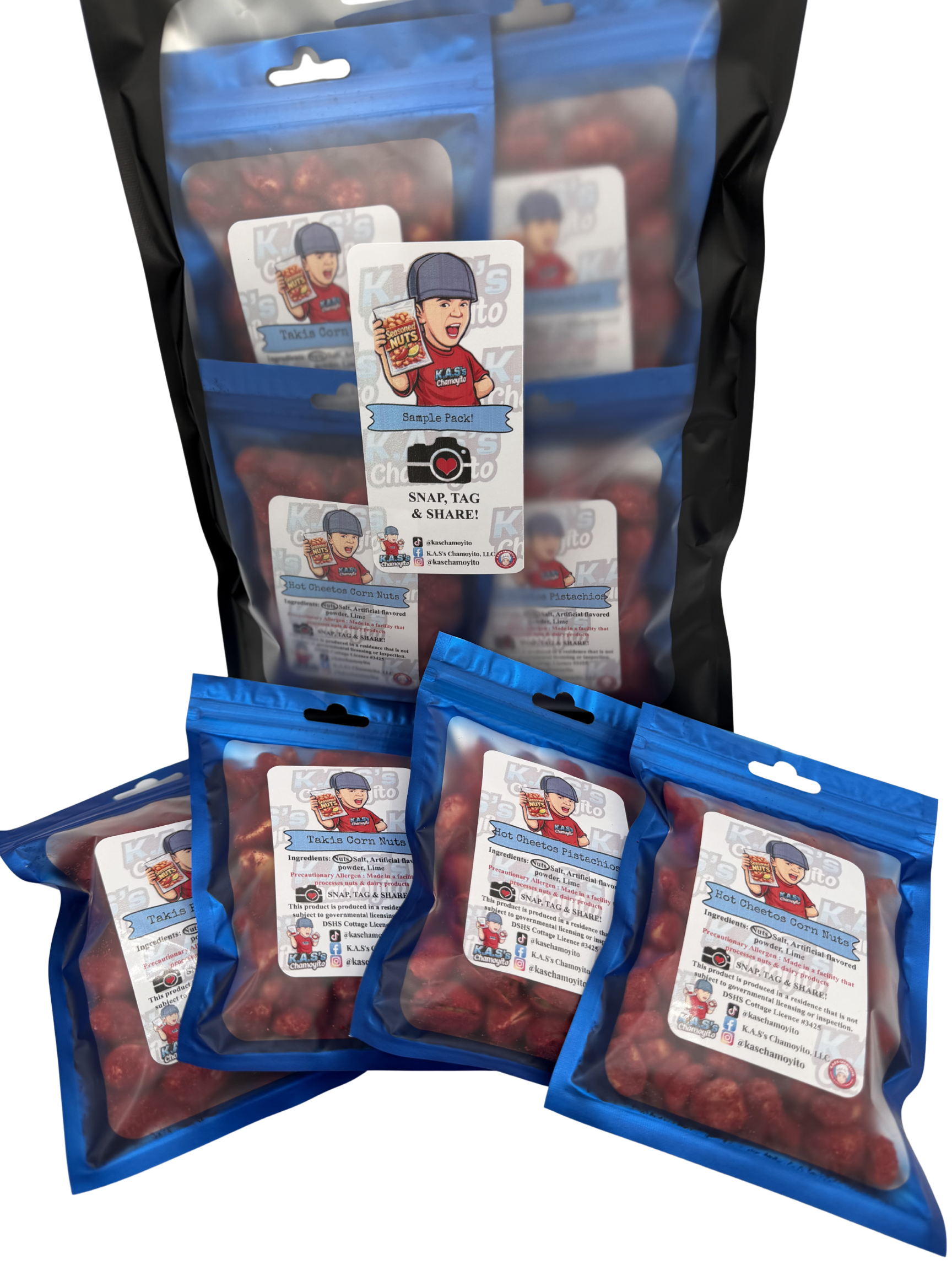 Takis/Hot Cheetos Seasoned Nuts Sample Pack